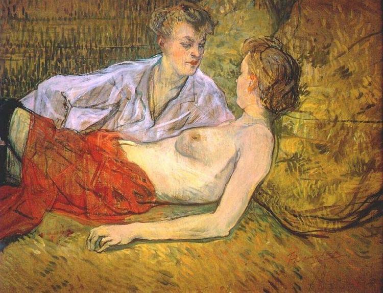 Henri de toulouse-lautrec The Two Girlfriends oil painting image